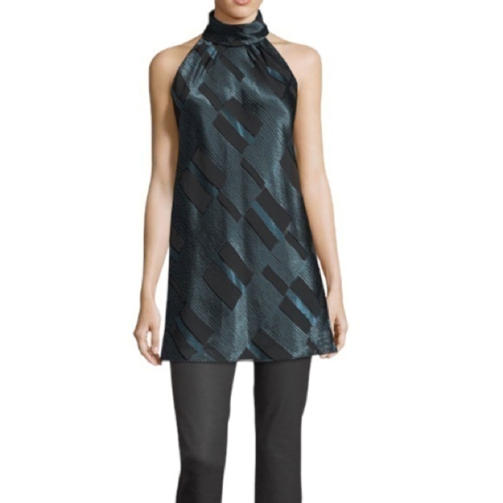 Lafayette 149 New York Tessie Sleeveless Fontainebleau Devore Blouse